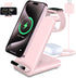 Wireless Charging Station,3 in 1 Wireless Charging Stand Made for Apple Watch Ultra 9 8 7 6 SE 5 4 3,Fast Wireless Charger Made for iPhone 15/Plus...