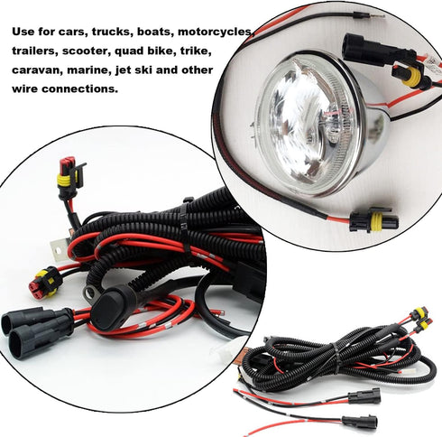 10 Kits 16 AWG 2 Pin Connector Waterproof Wire Connectors 2 Pin Automotive Electrical Connectors Quick Disconnect 2 Wire Connectors with 16 Gauge ...