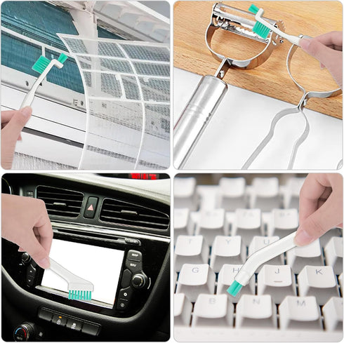 8Pcs Small Cleaning Brushes for Household, Detailed Cleaning Tool, Crevice Cleaning Tool Set, Detail Tiny Scrub Cleaner Brush for Window Groove Bo...