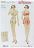 Simplicity 1930's Fashion Women's Vintage Bra and Panties Sewing Patterns, Sizes 4-12...