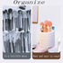 White Pen Holder for Desk 360 Degree Rotating Pencil Holder Large Capacity Makeup Brush Holder Multifunctional Pen Organizer for Home Office Schoo...