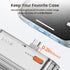 Flow Mini Portable Charger, 5000mAh Small Power Bank with Changeable Plugs and Built in Cable, Dual Output USB-C External Battery Compatible with ...