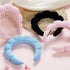 2 Pieces Spa Headbands for Washing Face Puffy Makeup Headband Skincare Headbands Face Wash Terry Cloth HeadBands for Skin Care (Black + Pink)...