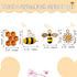 40Pcs Honey Bee Charms with Rhinestone Flower Honeycomb Alloy Enamel Charms Pendants for Jewelry Bracelet Necklace Earrings Making DIY Craft Suppl...