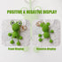 Handmade Cartoon Frog Animal Keychain, 1 Count, Green...