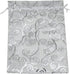 100pcs 4x6 Inch Flower Vine Design Organza Bags, Drawstring Mesh Pouch Packaging for Wedding Favor Party Jewelry Candy Gift Bag (White Silver)...