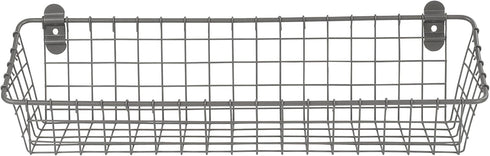 Spectrum Diversified Vintage Cabinet & Wall Mount Basket, Medium, Industrial Gray...