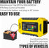 12V 6-Amp Car Battery Trickle Charger,Smart Portable Float Charger for Car, Motorcycle, Lawn Mower - Maintains SLA, AGM, Gel Cell, and Wet Lead Ac...