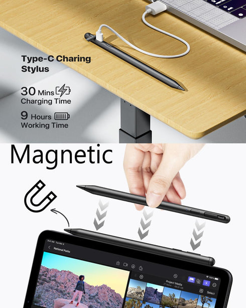 Stylus Pencil Compatible for iPad(2018-2022) - Active Pen with Palm Rejection Tilt Sensitivity Pad Pencil Compatible for Pad Pro | Pad Air | Pad M...