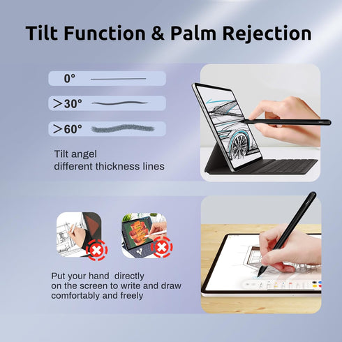 Apple Pencil USB-C for iPad 9th/10th Wireless and Cable Charging Palm Rejection Tilt Function Stylus Pen for iPad 10/9 Gen,iPad Air 4th/5th,iPad M...