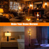 Bestview LED Flame Effect Light Bulbs,3 Modes Flickering Light Bulbs, Smart E12 Chandelier Base Candle Fire Light Bulb for Halloween, Christmas,Pa...