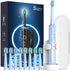 Rtauys M5 Rechargeable Sonic Electric Toothbrush for Adults - Power Electric Toothbrush with 8 Brush Heads, Travel Case, Teeh Whitening.3 Hours Ch...