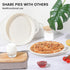 Silicone Pie Pan Non-Stick, 9 Inch Tart Pan Easy Release, Pie Dish with Handle, Quiche Baking Dish With Ruffled Edge for Microwave, Dishwasher, an...