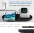 Seacosmo Wireless Charger, 3 in 1 Qi-Certified Fast Charging Station Dock for iPhone/for Samsung, for Airpods 2 3, Nightstand Docking Station for ...