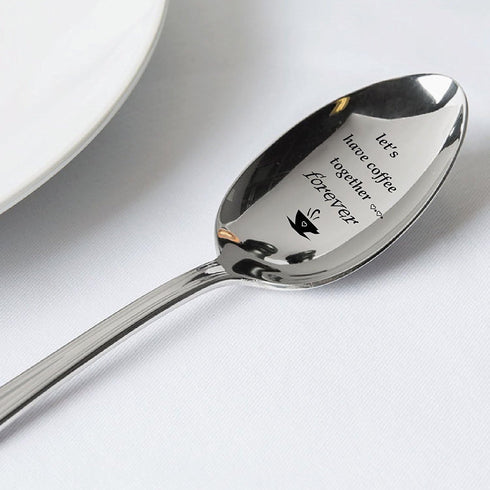 Let's Have Coffee Together Forever Spoon Gift - Love Gift - Valentines day gift - Gift for Girlfriend/Boyfriend Gift - Christmas gift - Proposal G...