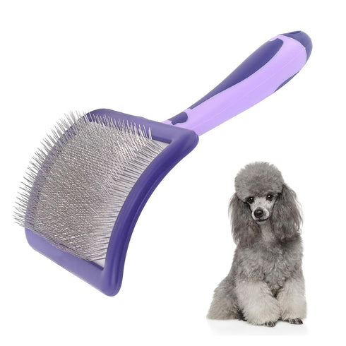 Dog Brush for Poodles-Best Dog Grooming Brush for Poodles Dematting, and Detangle-Dog Brush for Poodles Grooming and Bathing...