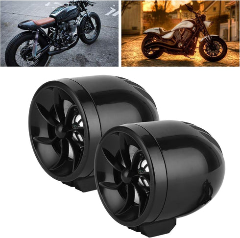 Fydun Motorcycle Speaker 12V Speaker for Audio Music Amplifier High Power Loudspeaker with Light Effect Plug and Play...