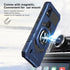 for Cricket Icon 5 Case, with Tempered Glass Screen Protector Heavy Duty Protection Technology Built-in Kickstand Rugged Shockproof Protective Pho...