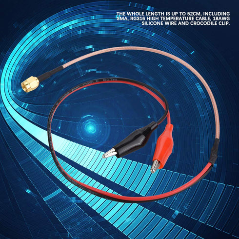 Health Gear SMA Test Leads, Coaxial to, Testing Cable, Testing Wire, RF Connection Cable, 1Pcs Radio Frequency Connection Cable Red Black Test Tes...