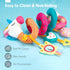 hahaland Car Seat Toys for Babies 0-6 Months Girl - Baby Toys 3-6 Months - Rattle, Mirror, Crinkle, Squeaky Carseat Stroller Toys 0-6 Months Devel...