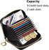 RFID Credit Card Holder Colorful Neon Cat Heads Leather With Zipper Card Case Wallet for Women Girls...