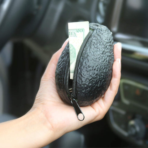 Avocado Coin Purse Pouch | Realistic Looking Avocado Wallet | Funny Novelty Gifts For Avocado Lover | Avocado Decor Decorations Accessories...