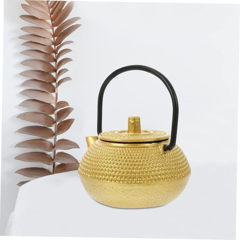 cast iron teapot tea set whistling kettle stovetop whistling tea pot tea pots dollhouse decoration accessories housewarming teapot figurine mini i...