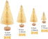 KUUQA 48 Pcs Mini Christmas Trees - Bottle Brush Tabletop Model for Decoration, DIY Room Decor, Diorama Models (White), Small Size...