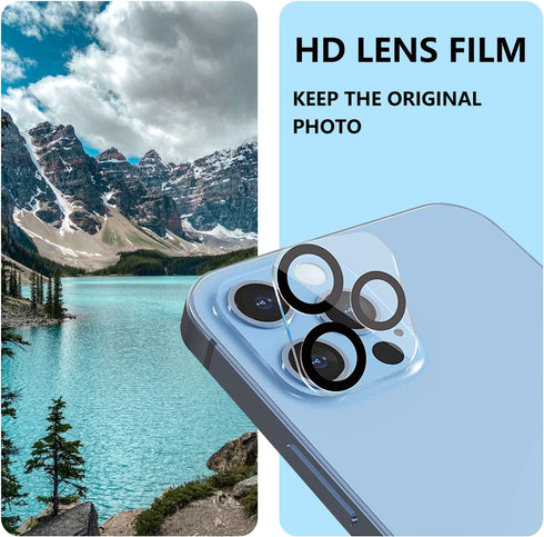 "5 in 1 Compatible with iPhone 15 Series (1pcs Clear Case +2pcs Screen Protectors +2pcs Camera Cover) 2023 (15 Pro Max)...