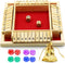 Dice Game Shut The Box Game Wooden Board Game with 10 Dices,a Classic 4 Sided Family Math Game for 2-4 Players Dice Board Game Shut-The-Box,Red(Ki...