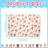 4 Pcs Pet Blanket Dog Puppy Blanket Paw Print Fleece Blanket for Small Medium Pet Dog Cat Warm Soft Sleep Mat Guinea Pig Cage Liners Blanket (Whit...