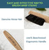 Puracy Laundry Stain Remover Brush for Tough, Deep, and Aged Clothing Stains, with Genuine Horsehair Bristles for Safe and Effective Stain and Odo...