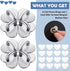 8 Pcs Cell Phone Finger Ring Adhesive Metal Phone Finger Grip Loop Stand Heart Grip Holder Phone Charm Hook for DIY Hanging Supplies (Silver)......