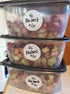 Dissolvable Food Labels for Canning, Pantry, Food Containers, and Mason Jar Food Prep Storage and Organization - Made in USA - Completely Washes A...