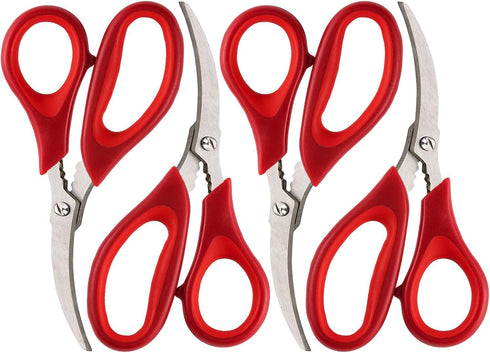 Kitchen Seafood Scissor for Crab Legs, 4 Pack Crab Leg Lobster Shell Cracker, Lobster Shrimp Crayfish Crawfish Scissors Fish Scissors, Seafood Cra...