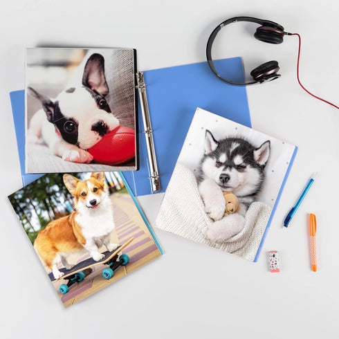 Avery Friends 3 Ring Binder, 1 Inch Round Rings, Husky Puppy (26841)...