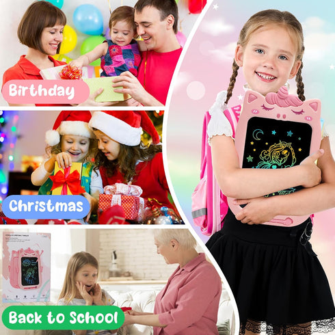 Toys for 1 2 3 Year Old Girl Gifts,10IN LCD Writing Tablet for Kids,Toddler Toys Age 1-2 Drawing Tablet,Doodle Board for Baby Girls Toys age 4-5,E...