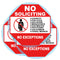 3 Set No Soliciting Sticker Static Cling Decal Inside Outside Window 6 x 6 Inch Removable and Reusable...