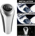 X AUTOHAUX 6 Speed Manual Gear Stick Shift Knob Transmission for BMW X1 E84 for BMW X3 E83 ABS Faux Leather Black Matte Silver Tone...