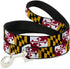 Dog Leash Maryland Flags 4 Feet Long 1.5 Inch Wide...