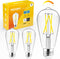 Hizashi LED Edison Bulbs, 6W, Equivalent 60W, Dimmable E26 LED Bulb, Daylight 5000K, 90+ CRI 700 Lumens, ST19 Vintage Light Bulbs, Clear Glass, Pa...