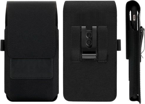 Mopaclle Nylon Holster for iPhone 15 Pro Max,14 Pro Max 13 Pro Max, 12 Pro Max Cell Phone Holster Pouch for Galaxy A15 A14 A25 Note 20 Ultra 8 9 S...