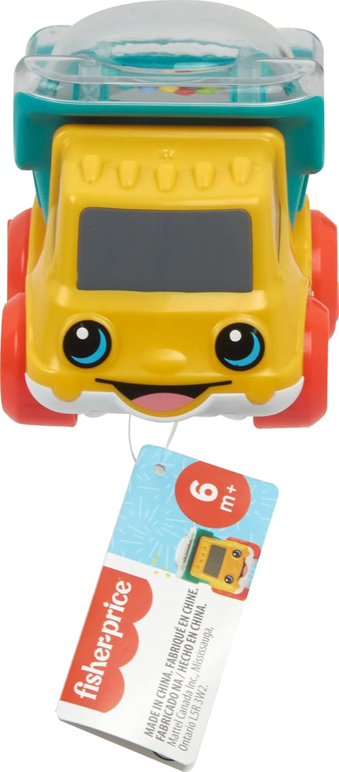 Fisher-Price Baby Toy Poppity Pop Dump Truck Push-Along Vehicle with Fine Motor Activities For Infants Ages 6+ Months...