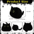 Black Cat Plush Toy-10'' Black Cat Stuffed Animal, Black Cat Anime Plush Cute Soft Plush Cat Plushie Stuffed Cat Toys, Cat Plush Pillows Toy Doll ...