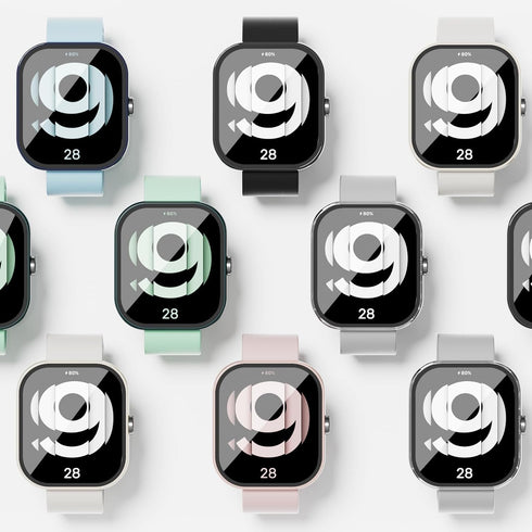 Screen Protector Case for Xiaomi Redmi Watch 4 Smartwatch, Hard PC Bumper & Tempered Glass Film Replacement Accessories for Redmi Watch 4, Clear...