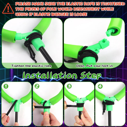 Jalunth Led Ankle Skip Ball - Outdoor Beach Toys Kids Adults Girls Boys Glow Flash Light Up It Outside Sand Backyard Flashlight Games Ages 3 4 5 6...