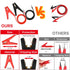 6 Pcs Electric Fence Wire Connect,3 Ft Electric Fence Charger Solar Fence Charger Fence Lead Copper Wire with Alligator Clip (Black+Red)...