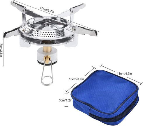 Portable Mini Camping Stove Folding Mini Oven Stove Outdoor Gas Stove Windproof Stove Picnic Cookware Outdoor Camping Hiking Cooking Suitable...