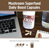 OM Mushroom Superfood Brain Fuel Mushroom Powder Capsules Superfood Supplement, 90 Count, 30 Days, Lion's Mane, Reishi Blend plus Folate, Mental C...