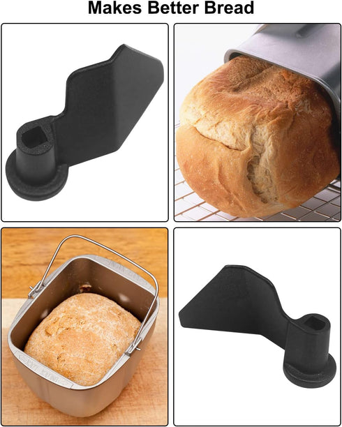 2 Pcs Bread Maker Paddle for Breadmaker Machine Kitchen Appliance Parts Stirring Paddle, Non-Stick Coating + Aluminum Alloy Breadmaker Paddle...